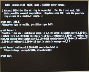Vine Linux (kernel 2.2.20) ̋N